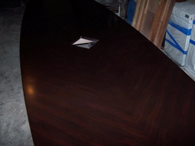 11 Santa Fe Conference Table Stripped and Refinished After