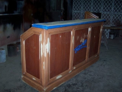 6 Rio Hotel Portable Bar Refinished Before